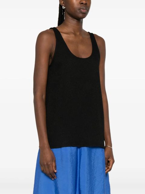 TOTEME sablé tank top - Black