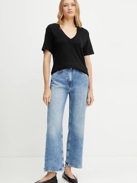 BOSS Orange t-shirt lniany C_Ela_1 - zdjęcie produktu nr 1