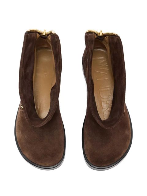 JW Anderson leather ankle boots - Brown