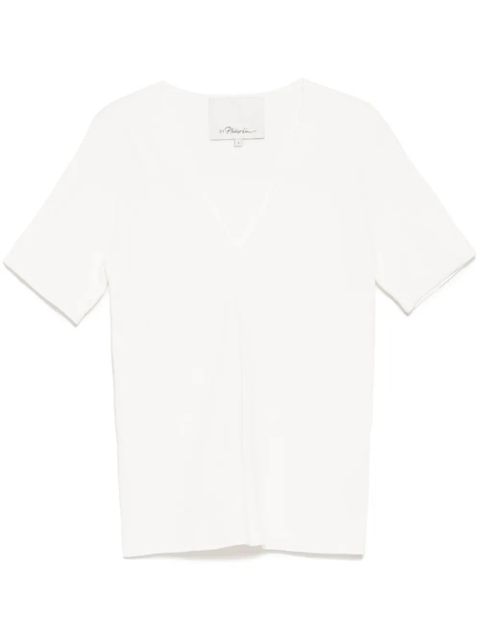 3.1 Phillip Lim compact rib tee - IV122 IVORY - zdjęcie produktu nr 1