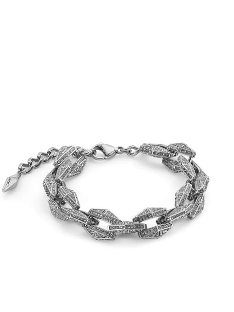Jimmy Choo Diamond Chain crystal-embellished bracelet - Silver - zdjęcie produktu nr 2