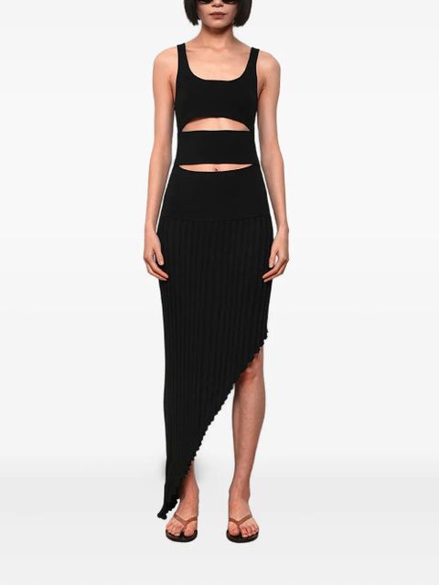 Christopher Esber slashed asymmetric dress - Black - zdjęcie produktu nr 2