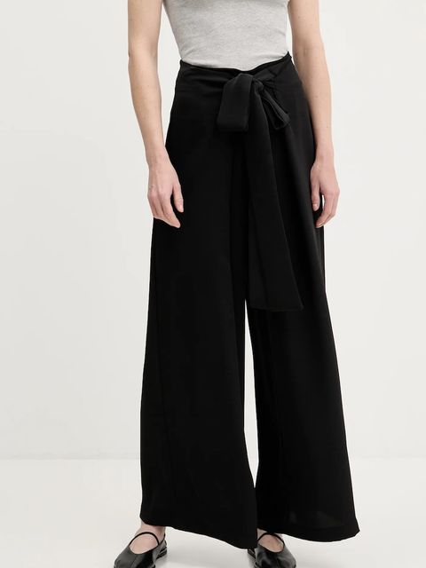 Answear.LAB spodnie damskie kolor czarny szerokie high waist - zdjęcie produktu nr 1