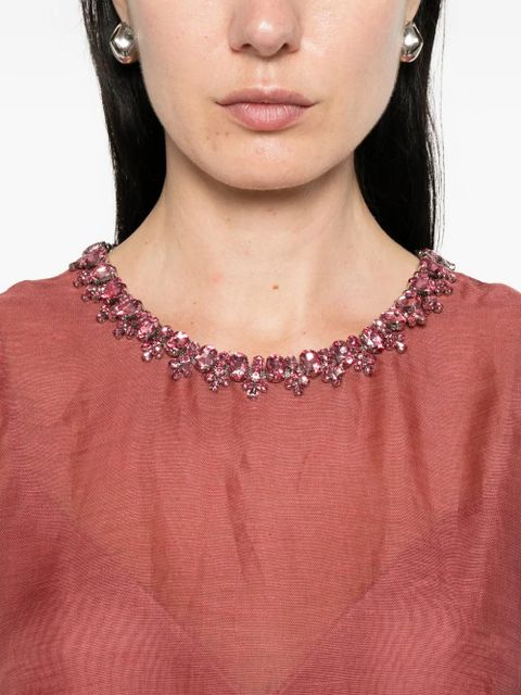 ZIMMERMANN Alchemy peplum mini dress - Red