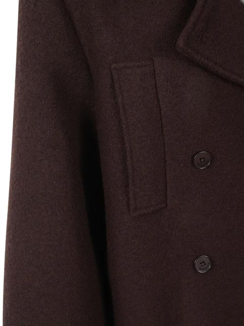 The Frankie Shop Pea brushed coat - Brown