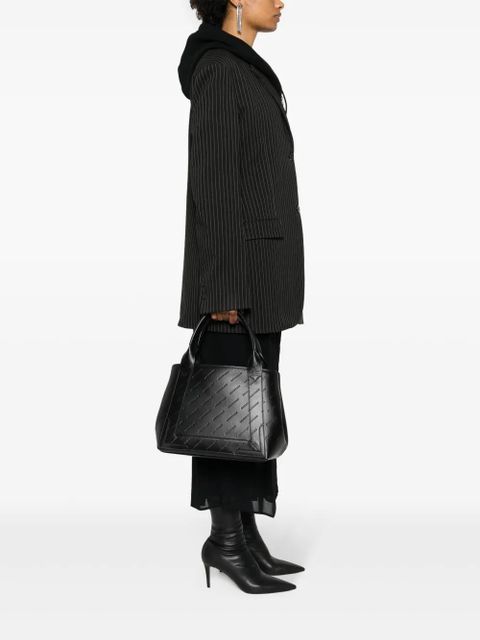 Balenciaga debossed-logo tote bag - Black