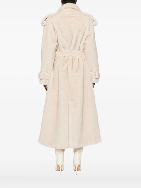 ducie Thalia double-breasted faux fur coat - Neutrals - zdjęcie produktu nr 2
