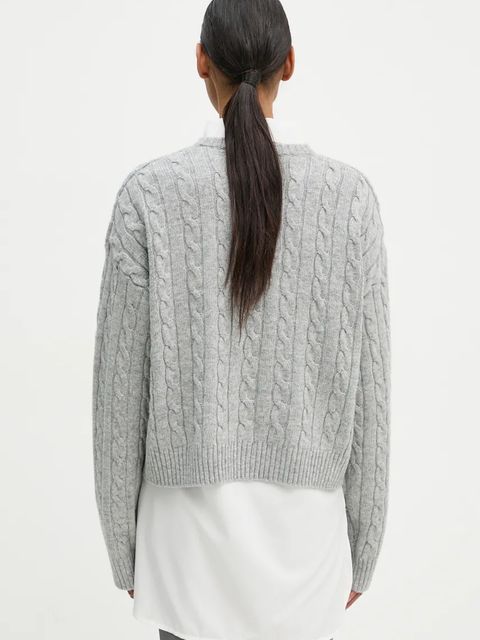 2NDDAY sweter z domieszką wełny Quito damski kolor szary 2245340456 - zdjęcie produktu nr 2