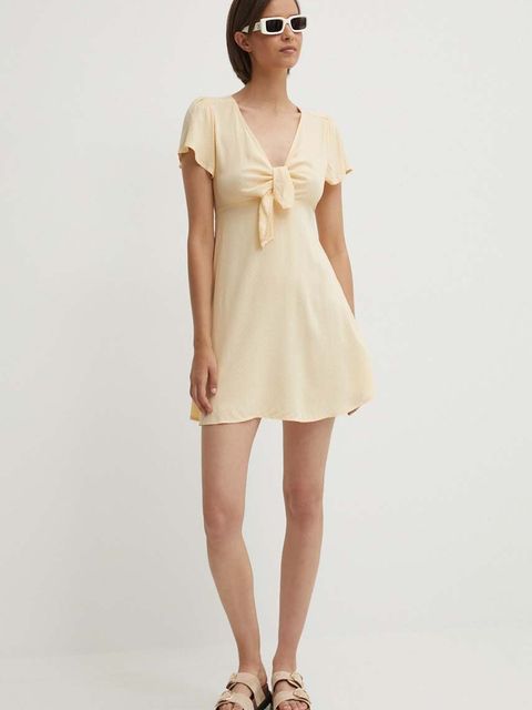 Pepe Jeans sukienka NANI kolor pomarańczowy mini rozkloszowana PL953568