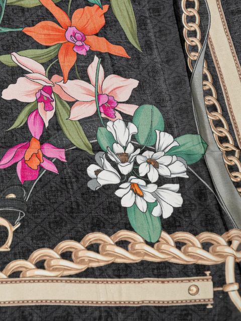 Guess chusta KEFIAH damska kolor czarny wzorzysta AW5346 POL03