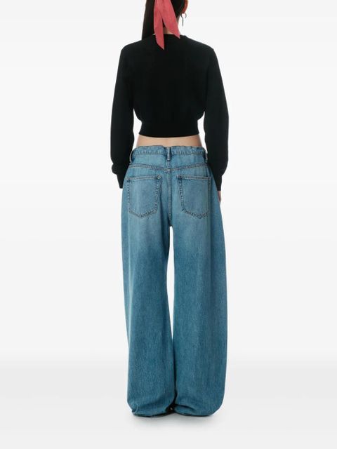 Alexander Wang logo-print cardigan - Black - zdjęcie produktu nr 2