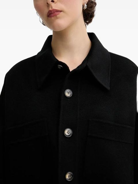 Nanushka button-fastening shirt jacket - Black