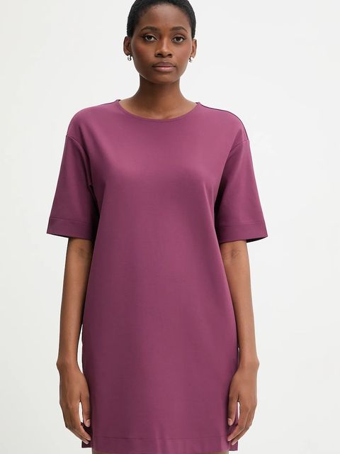 United Colors of Benetton sukienka kolor fioletowy mini prosta 47CKDV0BW - zdjęcie produktu nr 1