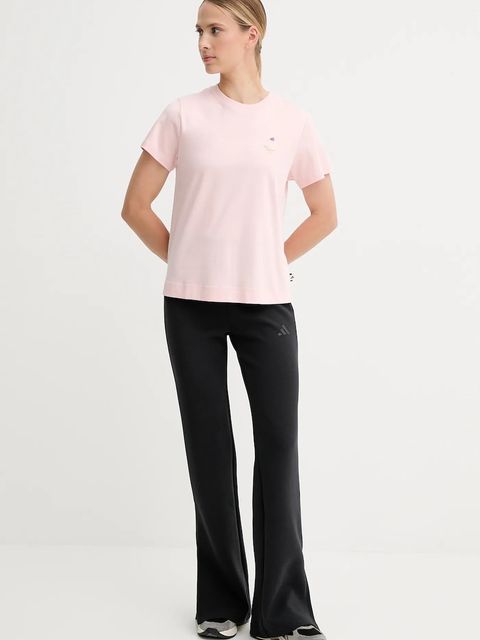 adidas t-shirt bawełniany Cat damski kolor różowy JV8514 - zdjęcie produktu nr 2