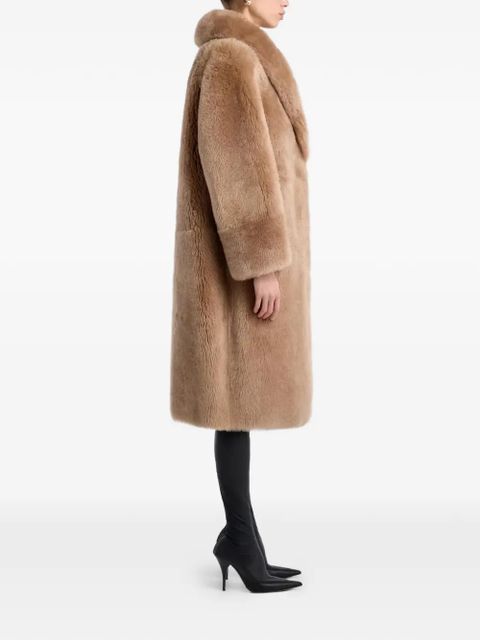 Nour Hammour Anaïs fur coat - Neutrals