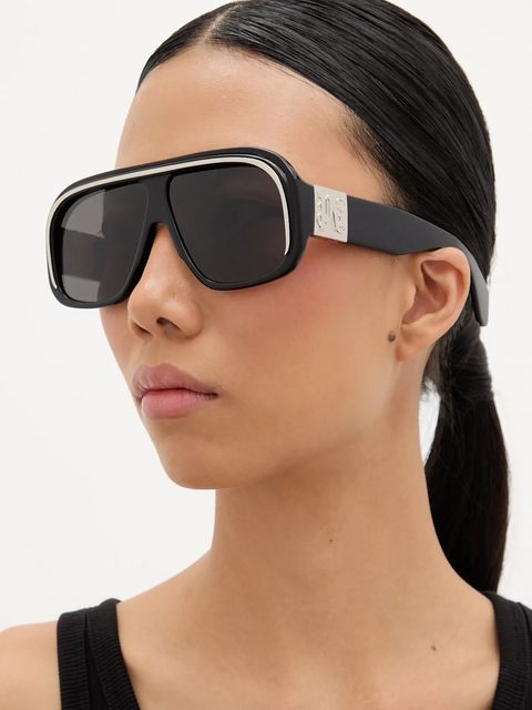 Palm Angels okulary przeciwsłoneczne kolor czarny PERI063_631007