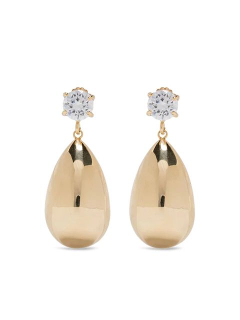 Magda Butrym teardrop-shaped crystal earrings - Gold - zdjęcie produktu nr 1