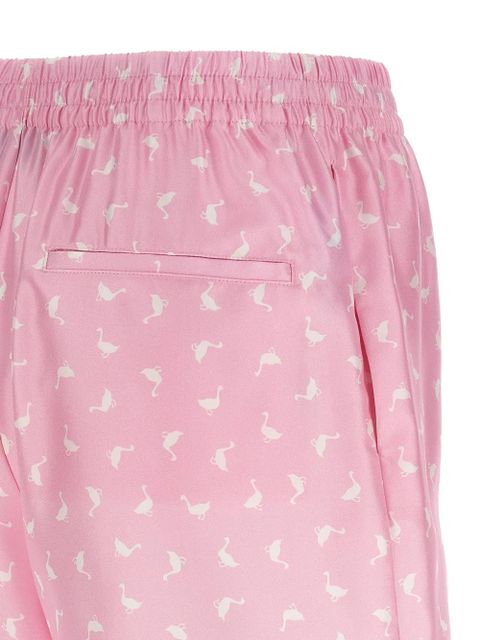 Moschino printed silk shorts - Pink
