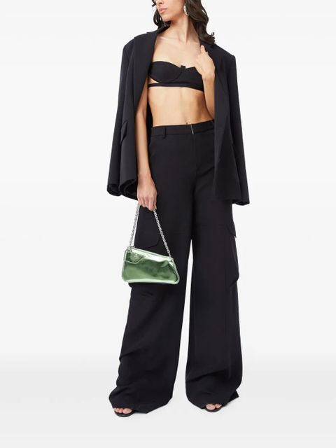 GCDS high-waisted gabardine cargo trousers - Black - zdjęcie produktu nr 2