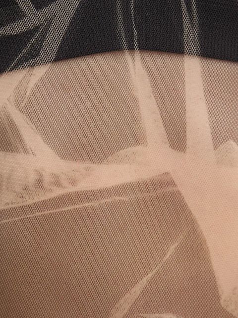 Sisley bluzka damska kolor czarny wzorzysta 39ZHL106P