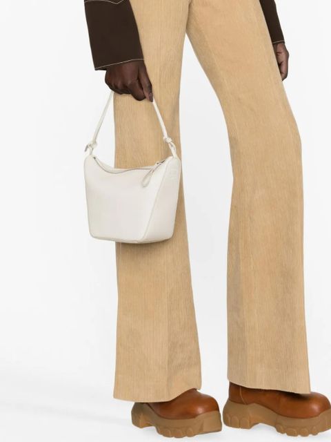LOEWE mini Hammock Hobo leather bag - White