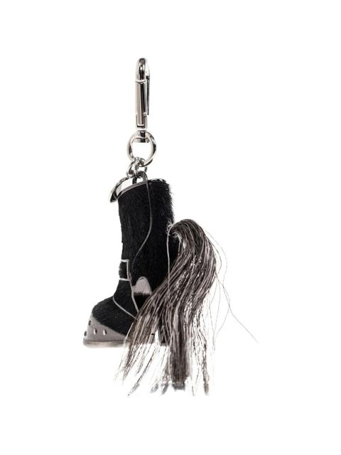 Alexander McQueen leather keyring - Black - zdjęcie produktu nr 1