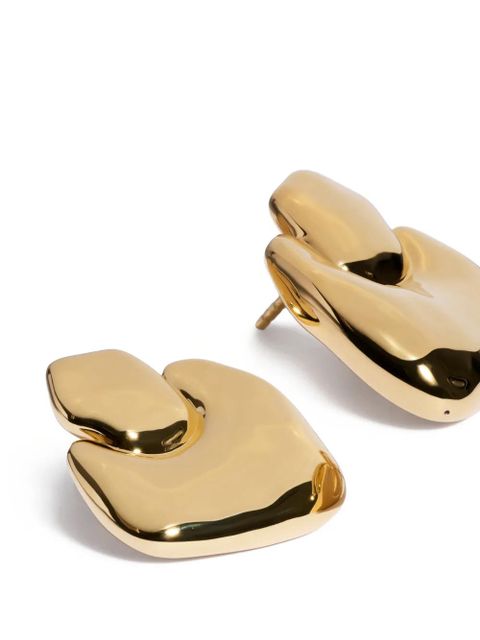 Monica Vinader bold stud earrings - Gold - zdjęcie produktu nr 2