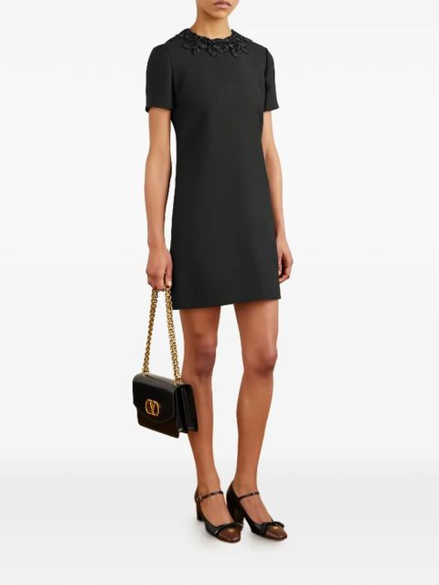 Valentino Garavani floral mini dress - Black