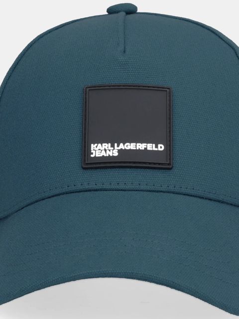 Karl Lagerfeld Jeans czapka z daszkiem bawełniana - zdjęcie produktu nr 1