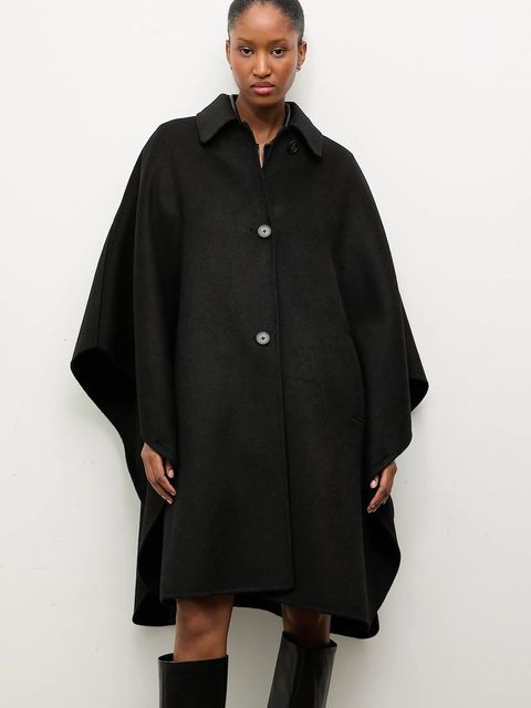 Answear.LAB płaszcz wełniany kolor czarny