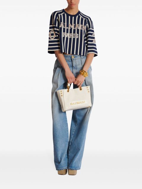 Balmain 1945 Soft Small shoulder bag - White