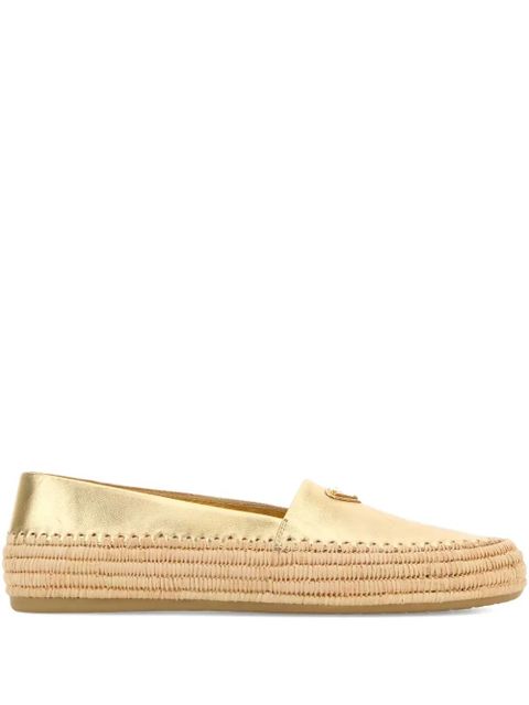 Prada metallic leather espadrilles - Gold - zdjęcie produktu nr 1