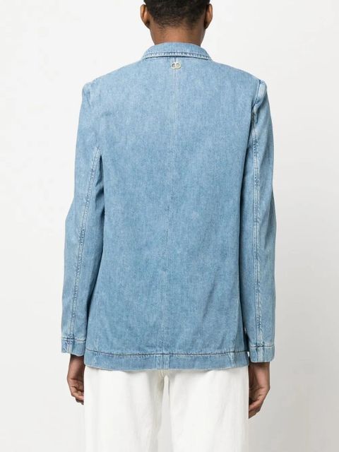 TWINSET single-breasted denim blazer - Blue