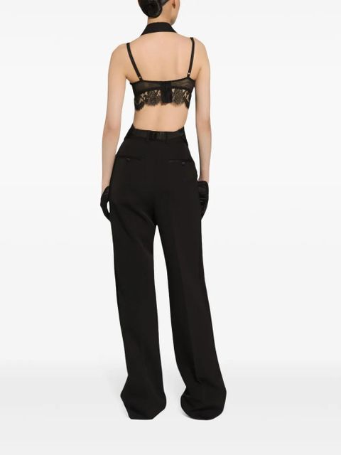 Dolce & Gabbana tailored gabardine trousers - Black