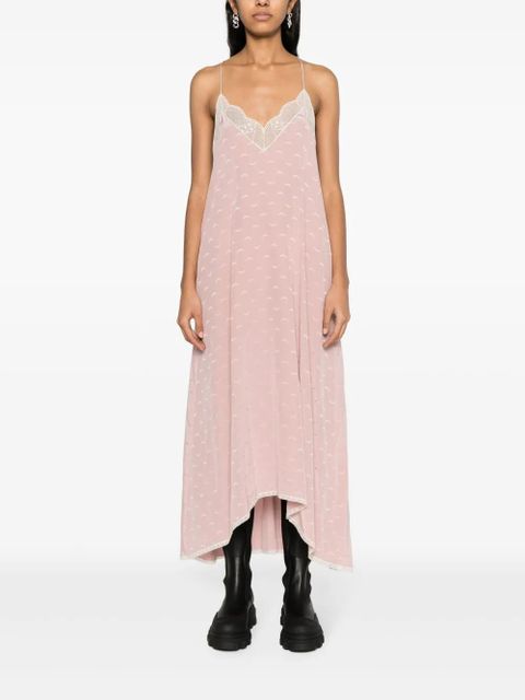 Zadig&Voltaire Risty wings-jacquard midi dress - Pink - zdjęcie produktu nr 2
