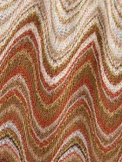 MC2 Saint Barth wave-pattern raschel-knit trousers - Brown