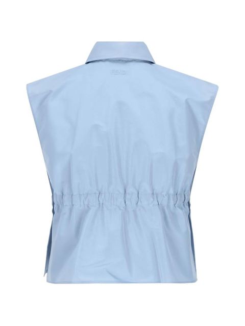 FENDI pleated shirt - Blue - zdjęcie produktu nr 2