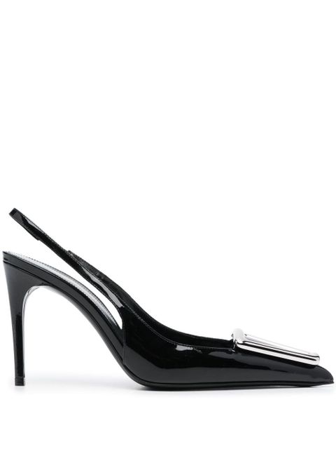 Saint Laurent Avenue 95mm slingback pumps - Black