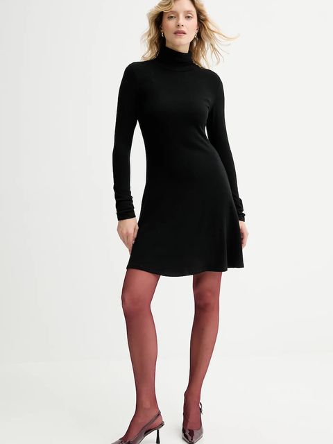 Answear.LAB sukienka kolor czarny mini rozkloszowana - zdjęcie produktu nr 1