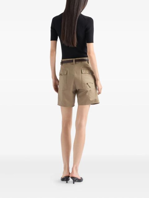 Prada ribbed cotton sweater - Black