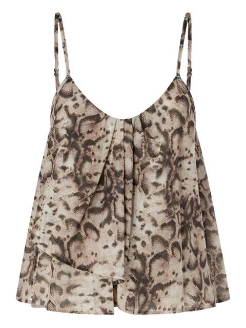 PINKO snake-print strap top - Neutrals - zdjęcie produktu nr 1