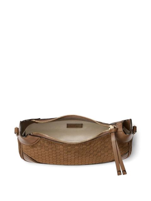 Gucci jacquard satchel - Brown