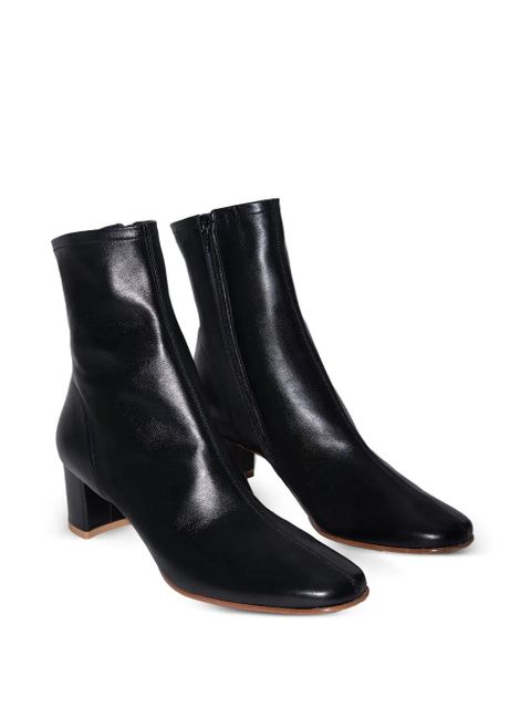 BY FAR Sofia square-toe block-heel boots - Black - zdjęcie produktu nr 2