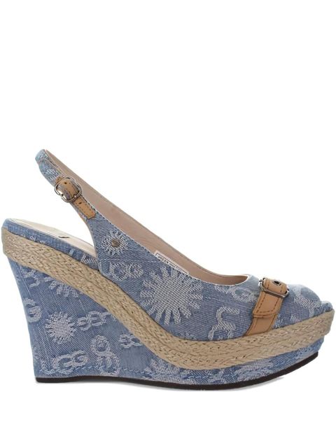 UGG Noella peep-toe wedge pumps - Blue - zdjęcie produktu nr 2