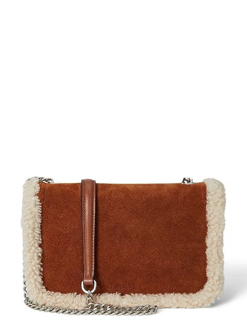 Lauren Ralph Lauren portfel skórzany damski kolor brązowy 432980754