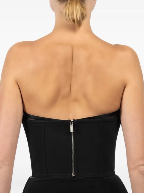 Blumarine mesh crepe top - Black