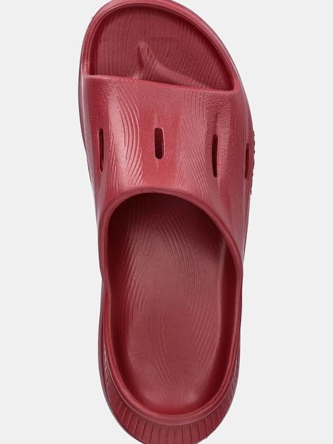 Hoka One One klapki ORA Recovery Slide 3 damskie kolor bordowy na platformie