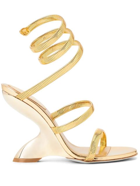 René Caovilla 105mm Symphony sandals - Gold