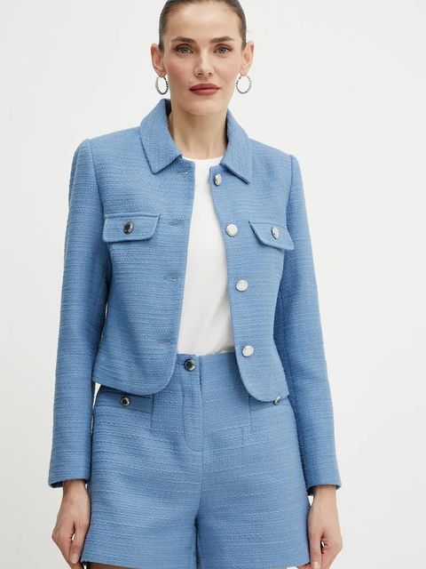 Morgan marynarka VEDY damski kolor niebieski jednorzędowa gładka VEDY