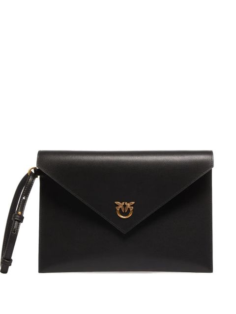 PINKO Love Birds flap clutch bag - Black - zdjęcie produktu nr 1